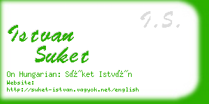 istvan suket business card